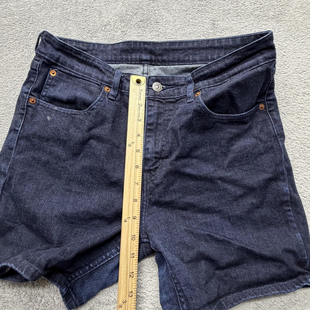 Levis Shorts Womens Measured 31x5 Blue Denim Bermuda Stretch‎ Pockets Casual - Picture 5 of 10